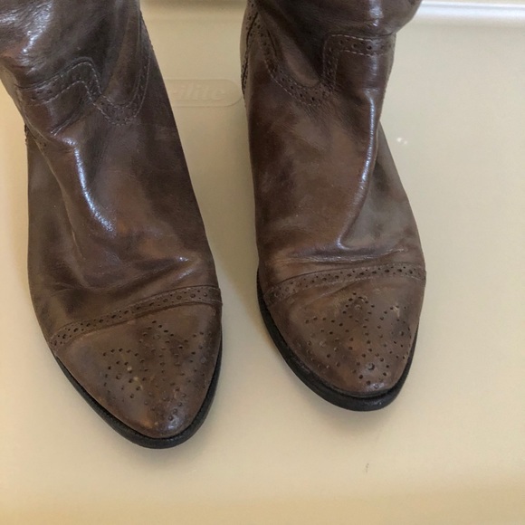 Beautiful vintage boots size 38 grayish brown - Picture 4 of 7